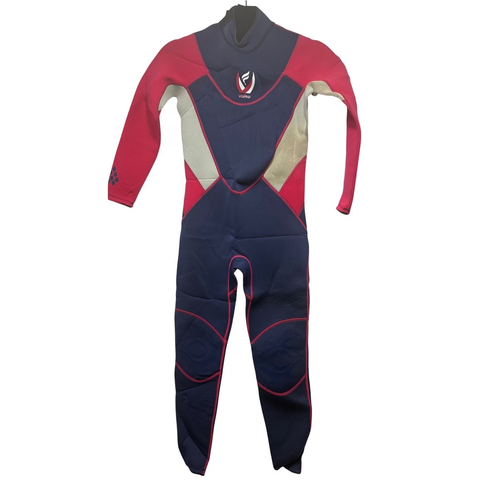 Vofiw Kids Wetsuit‎ Size 12 Reddish Pink Navy Blue Full Neoprene Scuba Diving